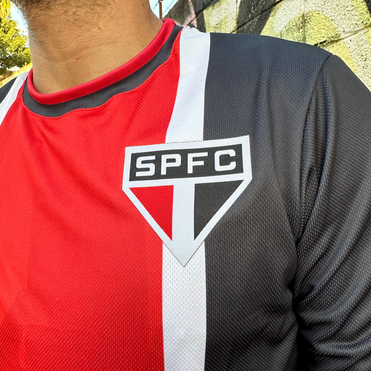 CAMISA MANGA LONGA SÃO PAULO OFICIAL CAMISETA SPFC ORIGINAL NOVA 2024